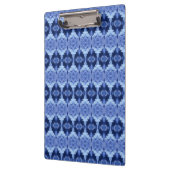 Hy Blue Ikat Zen Klemmbrett (Links)