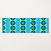 Hy Blue Ikat Zen Yogamatte (Rückseite (Horizontal))