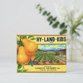 Hy-Land-Kids Birnen Postkarte (Stehend Vorderseite)