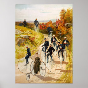 Hy Sandham Bicycling Poster