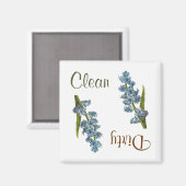 Hyacinth Blume Geschirrspülmaschine Magnet (Vorderseite/Rückseite)