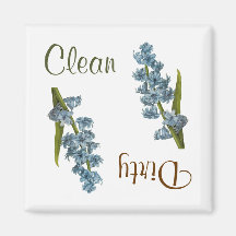 Hyacinth Blume Geschirrspülmaschine Magnet