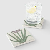 Hyacinth Blume (von Johann Michael Seligmann) Steinuntersetzer (Seitenansicht)