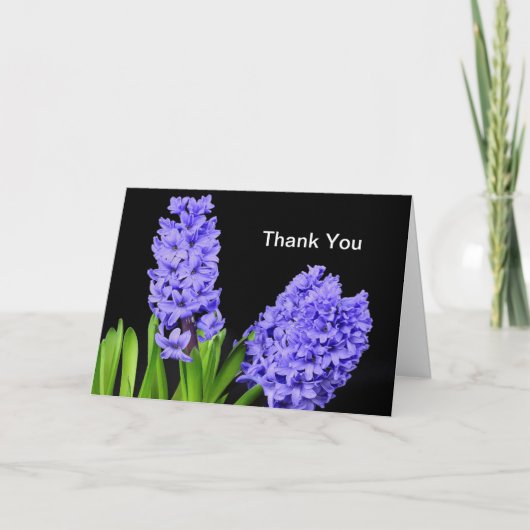 Hyacinth Danke-Card Dankeskarte (Vorderseite)