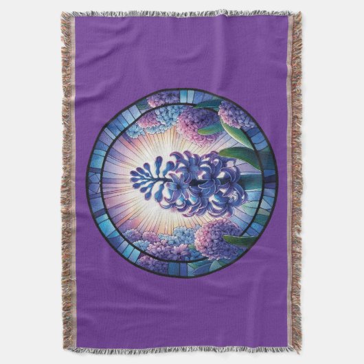 Hyacinth - Feste Glaskunst Decke (Vorderseite Vertikal)