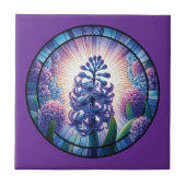 Hyacinth - Feste Glaskunst Fliese (Vorderseite)