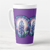 Hyacinth - Feste Glaskunst Milchtasse (Linke Ecke)