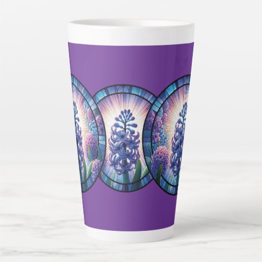 Hyacinth - Feste Glaskunst Milchtasse (Vorderseite)
