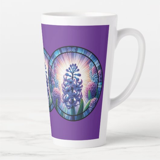 Hyacinth - Feste Glaskunst Milchtasse (Rechts)