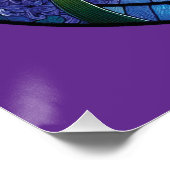 Hyacinth - Feste Glaskunst Poster (Ecke)