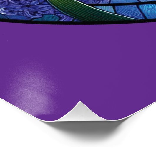 Hyacinth - Feste Glaskunst Poster (Ecke)