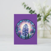 Hyacinth - Feste Glaskunst Postkarte (Stehend Vorderseite)