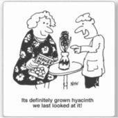 Hyacinth House Pflanze Puppe Cartoon Aufkleber (Vorderseite)