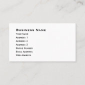 Hyacinth Macaw Bird Visitenkarte (Vorderseite)