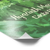 Hyacinth Macaw Costa Rica Design Poster (Ecke)