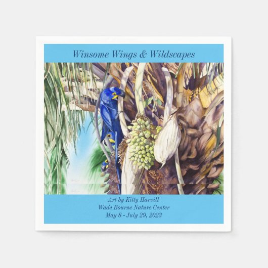 Hyacinth Macaw Paper Napkin Serviette (Vorderseite)