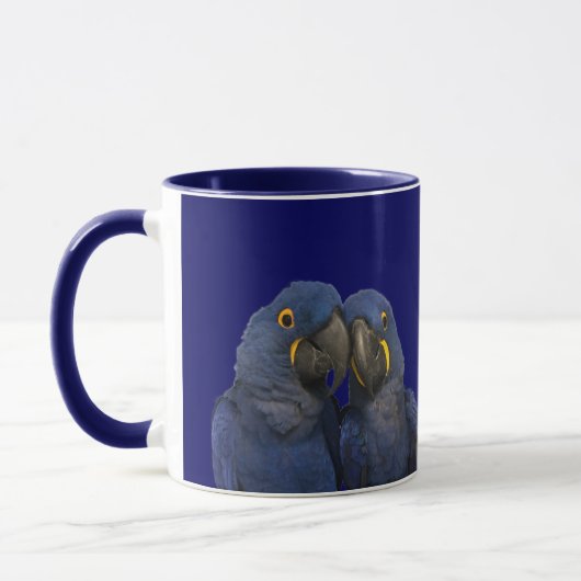 Hyacinth Macaw Parrot Bird Selten Tasse (Links)