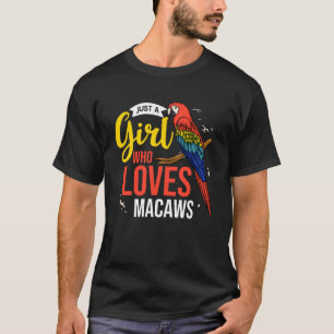 Hyacinth Macaw Scarlet Greenwing Bird Parrot T-Shirt
