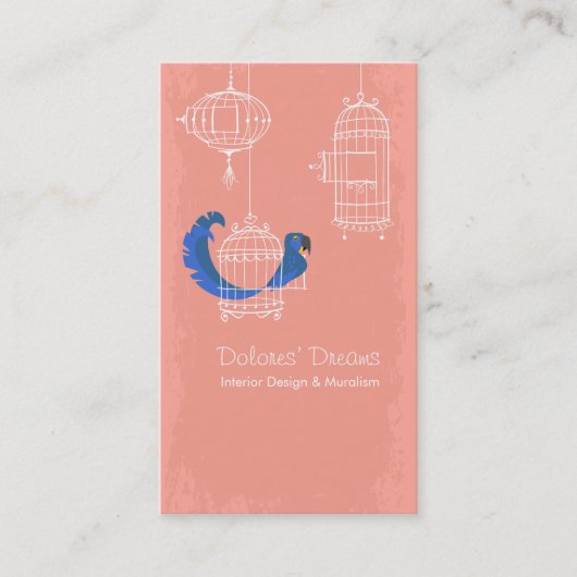 Hyacinth Macaw Visitenkarte (Vorderseite)