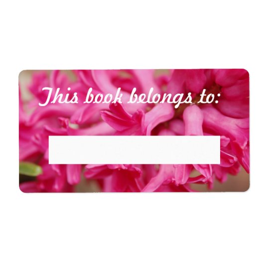 Hyacinth Pink Book Label (Vorne)