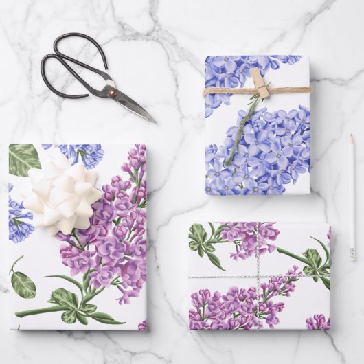 Hyacinth Wrapping Paper Sheets Geschenkpapier Set (Vorderseite)