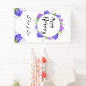 Hyacinth Wreath Lila Happy Norooz Neujahr Banner (Insitu)