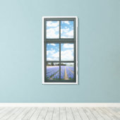 Hyacinths Blumenansicht Imitate Leinwanddruck (Insitu (Holzboden))