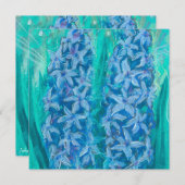 Hyacinths Sping Blume Ostern Geschenk Blumenmalere (Vorne/Hinten)