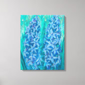 Hyacinths Sping Blume Ostern Geschenk Blumenmalere Leinwanddruck (Vorderseite)