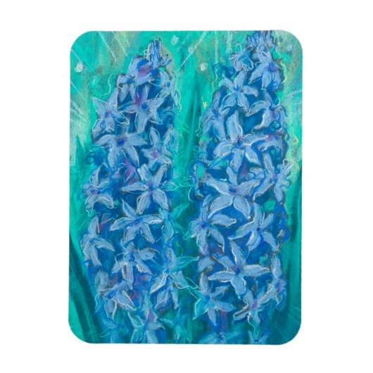 Hyacinths Sping Blume Ostern Geschenk Blumenmalere Magnet (Vertikal)