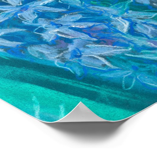 Hyacinths Sping Blume Ostern Geschenk Blumenmalere Poster (Ecke)