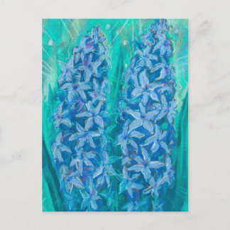 Hyacinths Sping Blume Ostern Geschenk Blumenmalere Postkarte