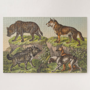 Hyaena (Hyena), Wolf und Hund Puzzle