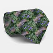 Hyakinth, blaue lila Blume, blumenreich Krawatte (Gerollt)