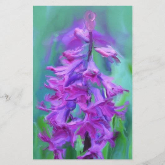 Hyakinth-Blume Briefpapier (Vorderseite)