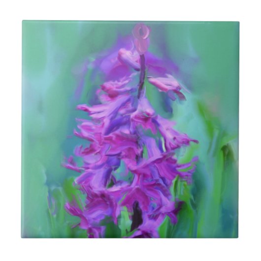 Hyakinth-Blume Fliese (Vorderseite)