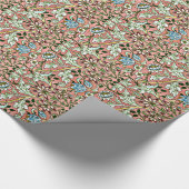 Hyakinth, ein William-Morris-Muster Geschenkpapier (Ecke)