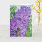 Hyakinth Karte (Gelbe Blume)