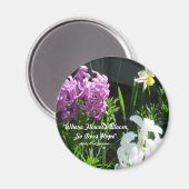Hyakinthen & affodil magnet (Vorderseite/Rückseite)
