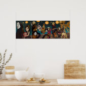 Hyakki Yakō japanische japanische Yokai Art Print Poster (Küche)