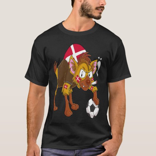 Hyäne Fan Dänemark T-Shirt (Vorderseite)