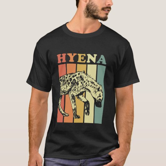 Hyäne Gestreift T-Shirt (Vorderseite)