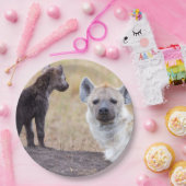 Hyäne mit Jungen eine Pappteller (Party)