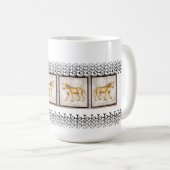 Hyäne - Mosaik Kaffeetasse (VorderseiteRechts)