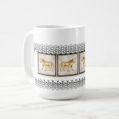 Hyäne - Mosaik Kaffeetasse (Vorderseite Links)