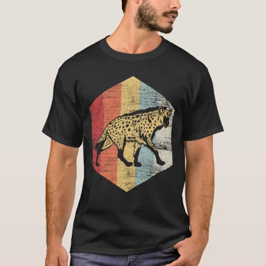 Hyäne Polygon T-Shirt (Vorderseite)
