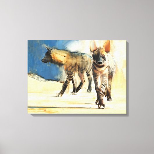 Hyänen 2010 gestreift leinwanddruck (Vorderseite)