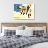 Hyänen 2010 gestreift leinwanddruck (Insitu (Schlafzimmer))