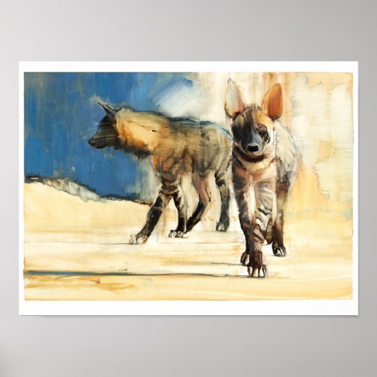 Hyänen 2010 gestreift poster (Vorne)