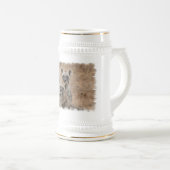 Hyänen-Bier Stein Bierglas (VorderseiteRechts)